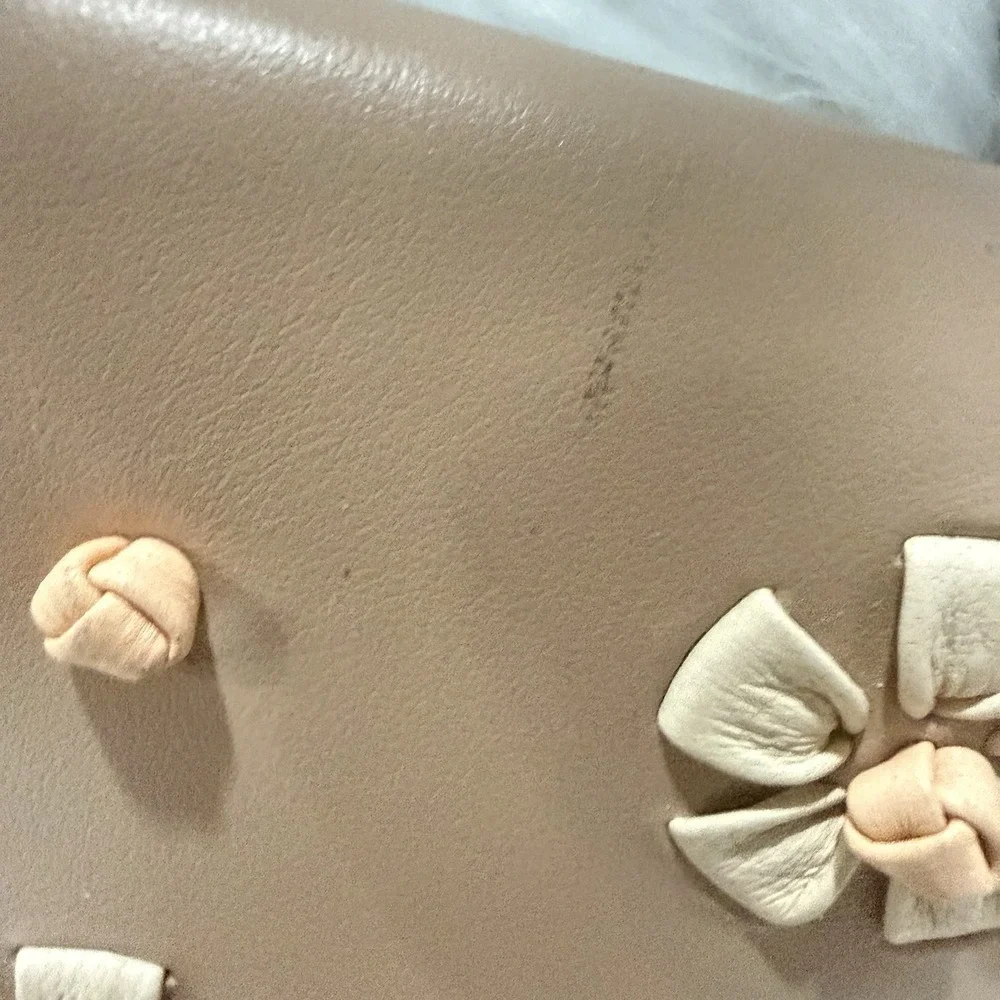 Coach  Hayden Foldover Crossbody  Leather Clutch Handbag Tea Rose